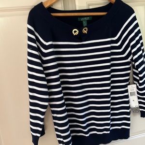 NWT Ralph Lauren stripped sweater.